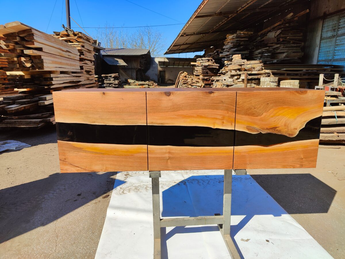 Walnut Wood &  Epoxy Sideboard (Tv Unit) - Image 5
