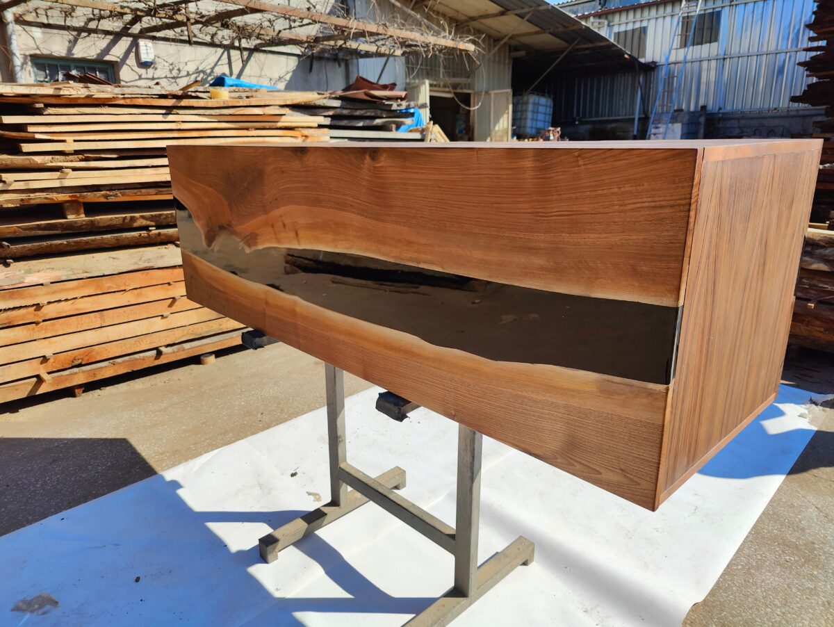 Walnut Wood &  Epoxy Sideboard (Tv Unit) - Image 6