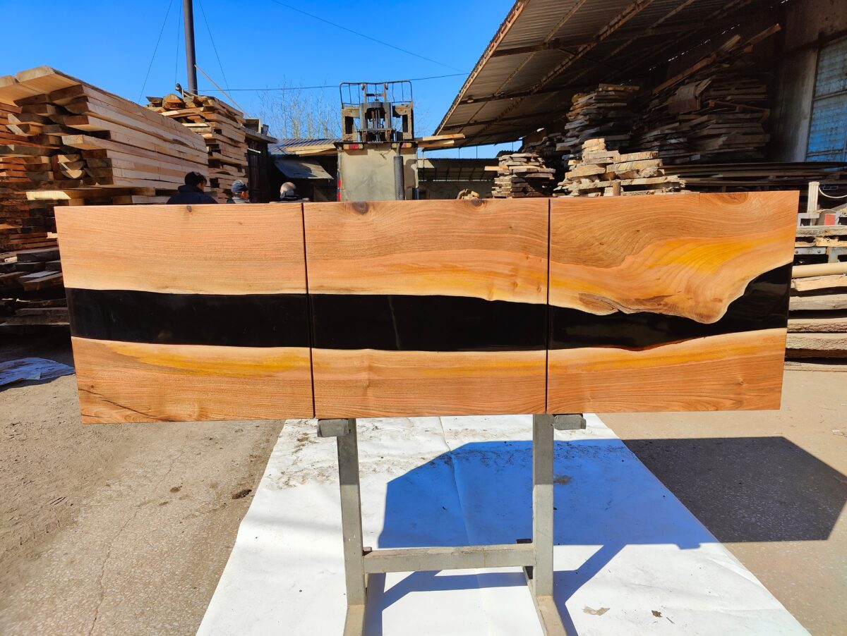 Walnut Wood &  Epoxy Sideboard (Tv Unit) - Image 7
