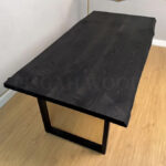 (Dark) Black Wood Dining Table