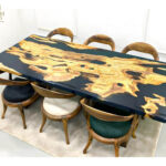 Olive Wood Epoxy Table