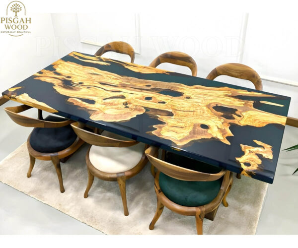 Olive Wood Epoxy Table